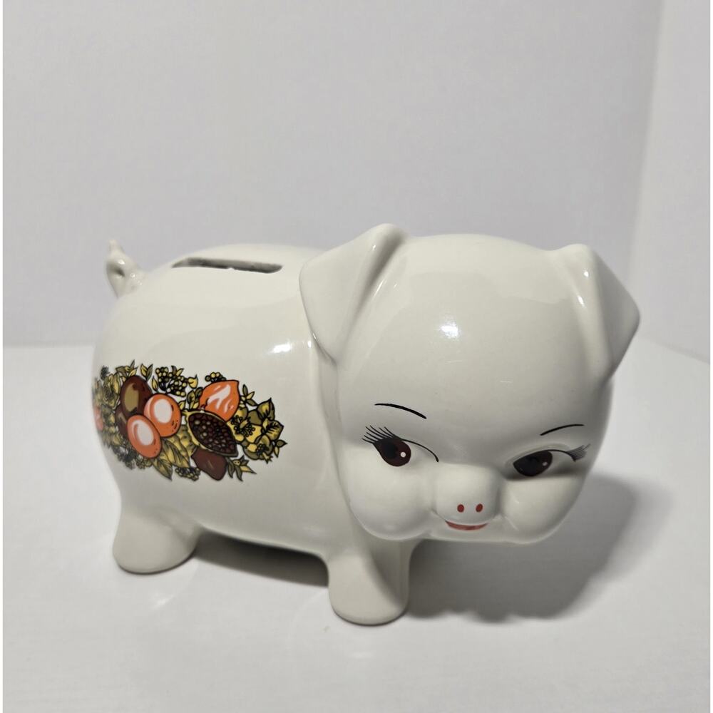 Rare Vintage Corning SPICE OF LIFE Pottery Pig Piggy Bank No Plug. - Picture 2 of 12